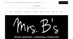 Desktop Screenshot of mrsbsoap.com