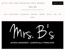 Tablet Screenshot of mrsbsoap.com